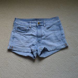 American Eagle Light Wash Jean Shorts